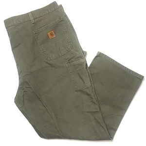Carhartt B11-MOS Men's Moss Green Original Fit Carpenter Utilty Work Pants 50x32